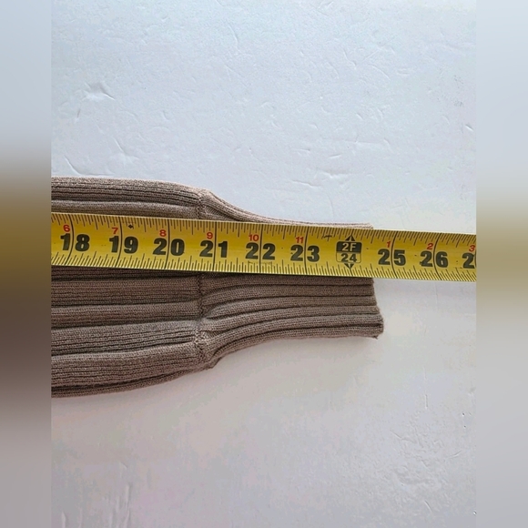 Wilfred Plunge Front Cardigan Merino Wool Blend Three Button Front In Brown Sz L - Picture 12 of 14